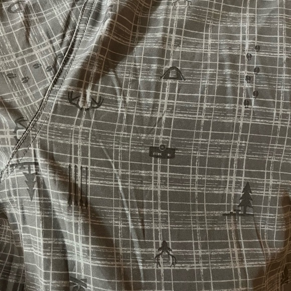 Canada WeatherGear Gray Novelty Print Men's Shirt size XL - Picture 7 of 13